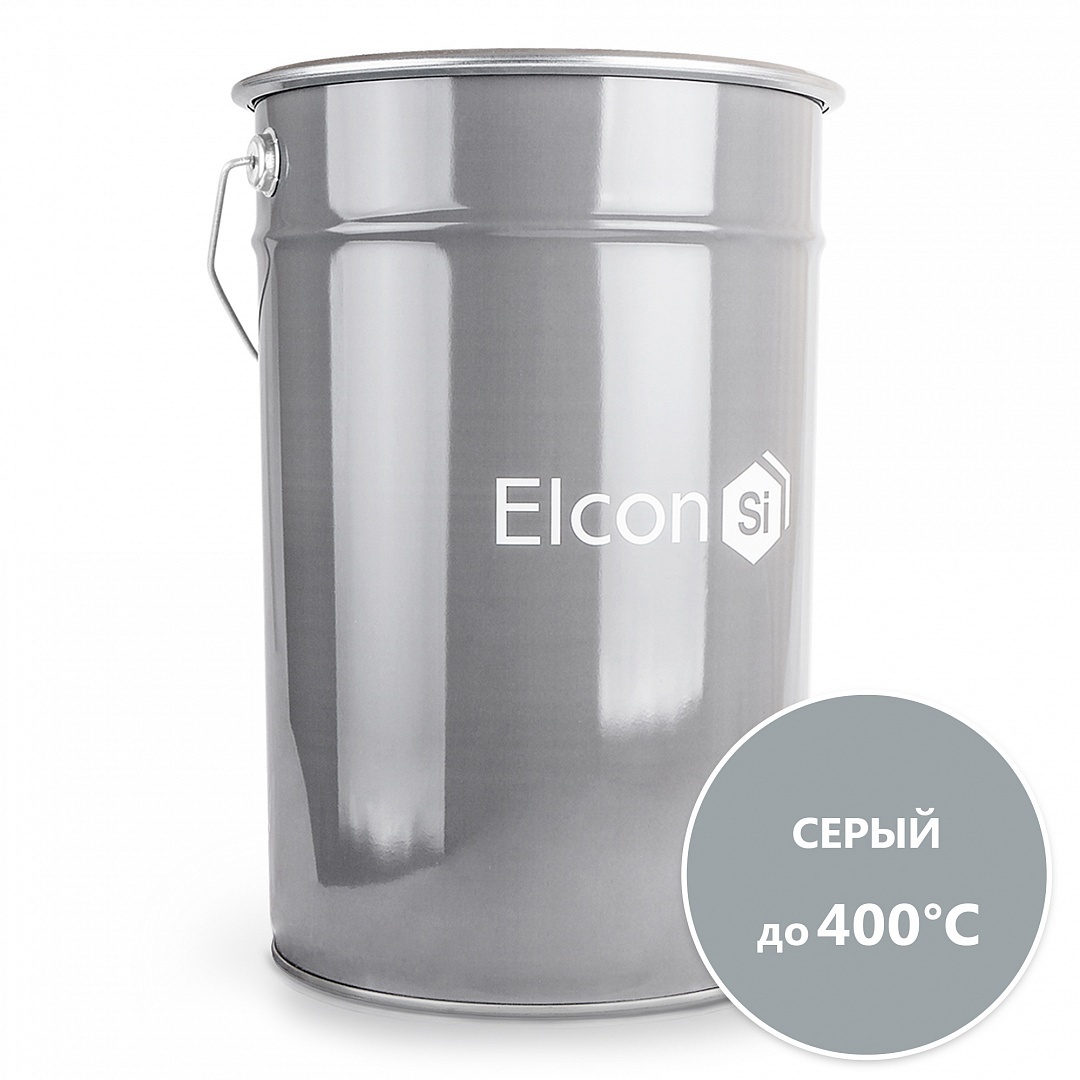 Эмаль термостойкая Elcon КО-8101 82836467 цвет серый 25 кг ️  по .