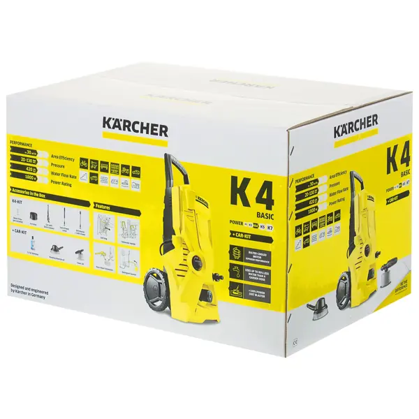 фото Мойка высокого давления karcher k4 basic car, 130 бар, 420 л/ч