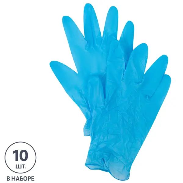 Перчатки нитриловые Celesta размер M 10 шт средство для мытья пола celesta с ароматом лимона 900 мл