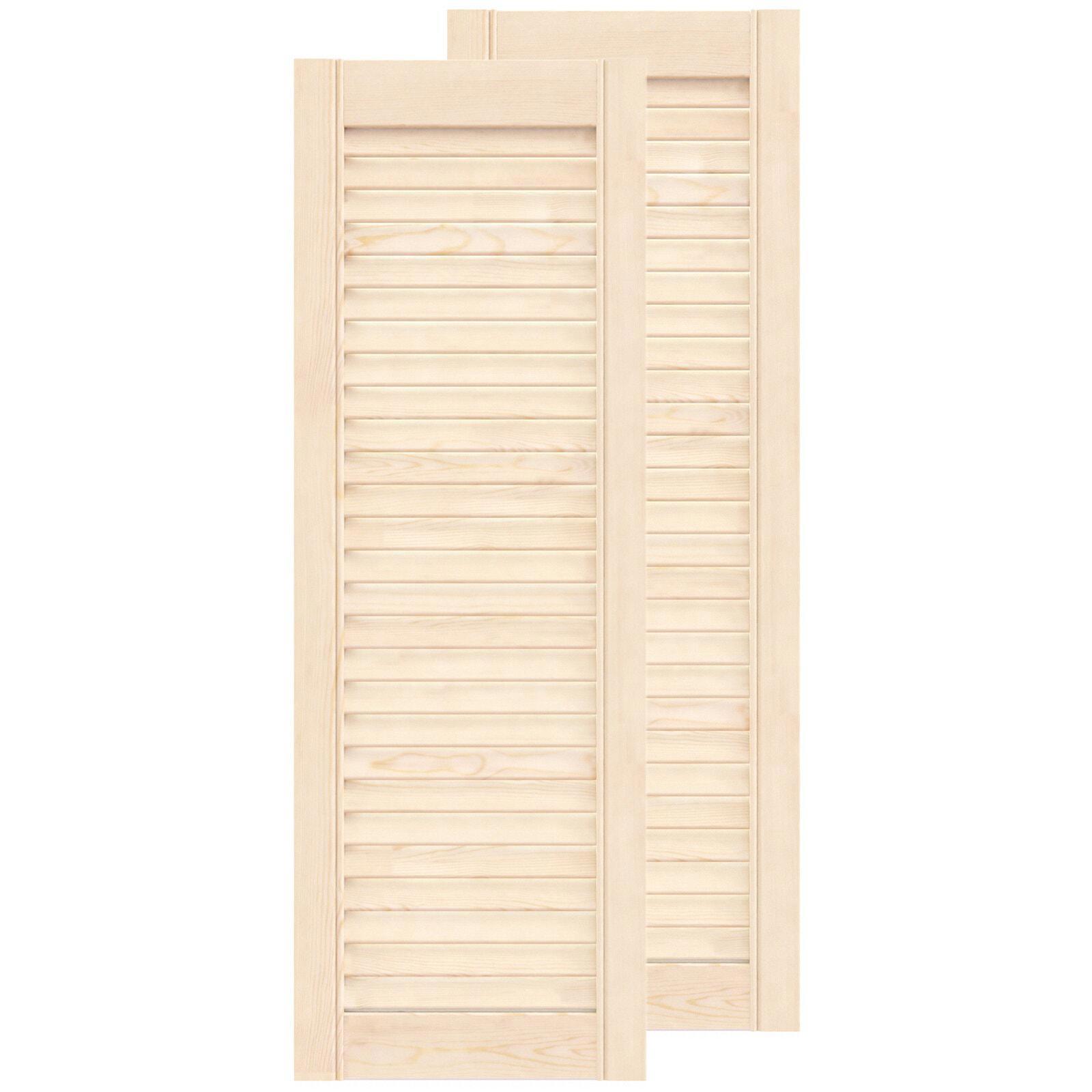 Двери жалюзийные деревянные Timber&Style 850x294x20мм сосна Экстра .