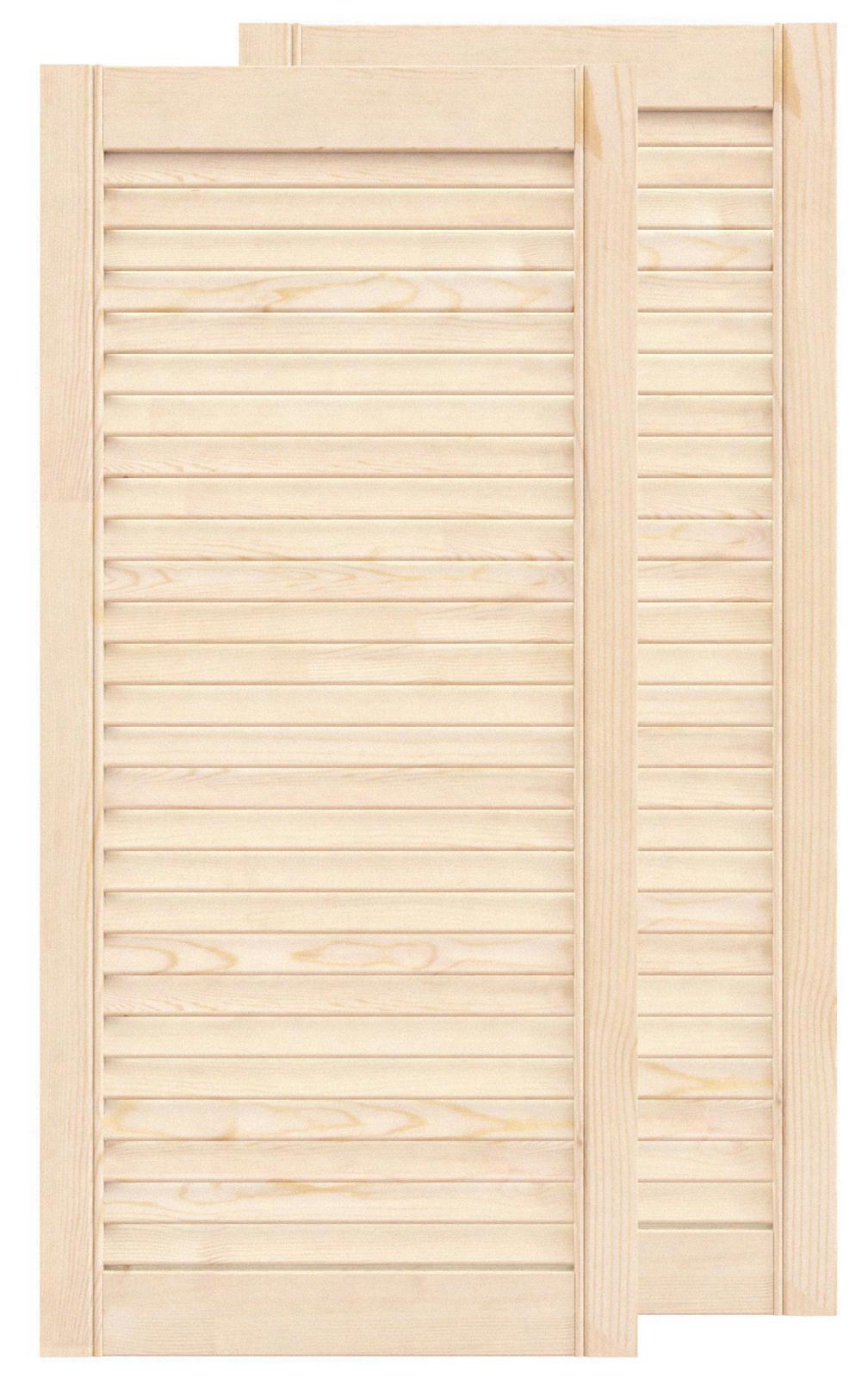 Двери жалюзийные деревянные Timber&Style 850x394x20мм сосна Экстра .