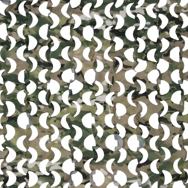 Сетка маскировочная Камуфляж мультикам 2x6 м зеленый/коричневый/черный