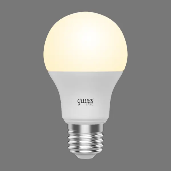 фото Лампа светодиодная gauss a60 e27 220 в 9.5 вт груша 820 лм, регулируемый свет