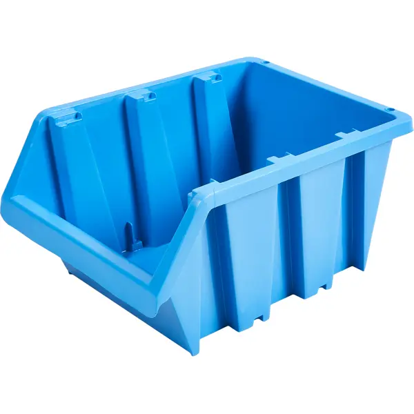 Лоток для метизов пластик 225x155x120 мм синий лоток для крепежа fit