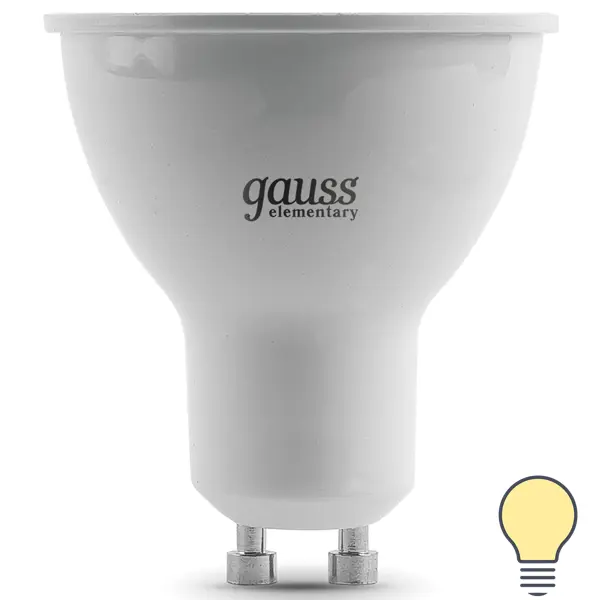 фото Лампа светодиодная gauss elementary mr16 gu10 11w 850l 3000k