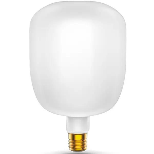 лампочка светодиодная gauss filament шар е27 7w 580lm 4100к led Лампа светодиодная Gauss Filament Milky V140 Е27 9 Вт 890 Лм нейтральный белый свет