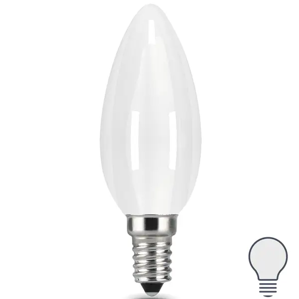 Лампа светодиодная Gauss Filament Milky Е14 5 Вт свеча 450 Лм нейтральный белый свет two trees 3d printer filament vacuum bag 30pcs