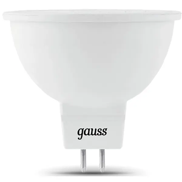 Лампа светодиодная Gauss MR16 GU5.3 5 Вт 530 Лм холодный белый свет, для диммера лампочка gauss mr16 101505207