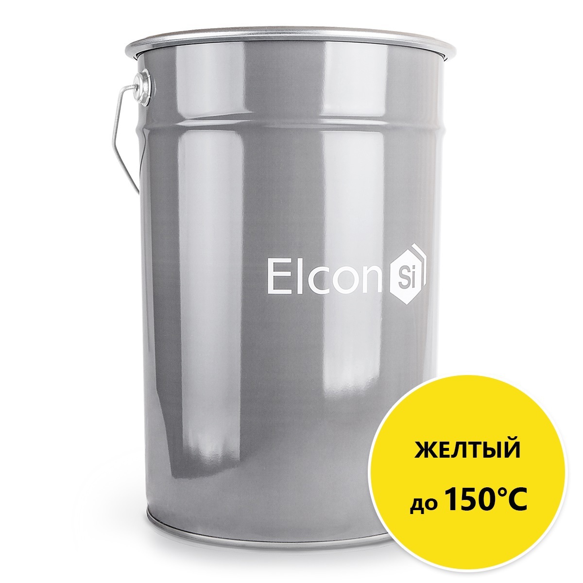 Эмаль органосиликатная Elcon ОС-12-03 00-00002100 цвет желтый 25 кг в .