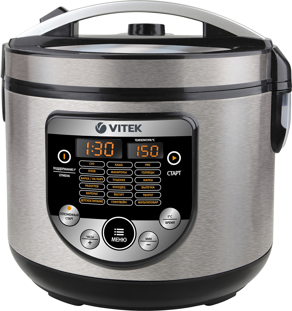 Мультиварка Vitek VT-4272 BK 5 л цвет серый по цене 6790 ₽/шт. купить во  Владикавказе в интернет-магазине Леруа Мерлен