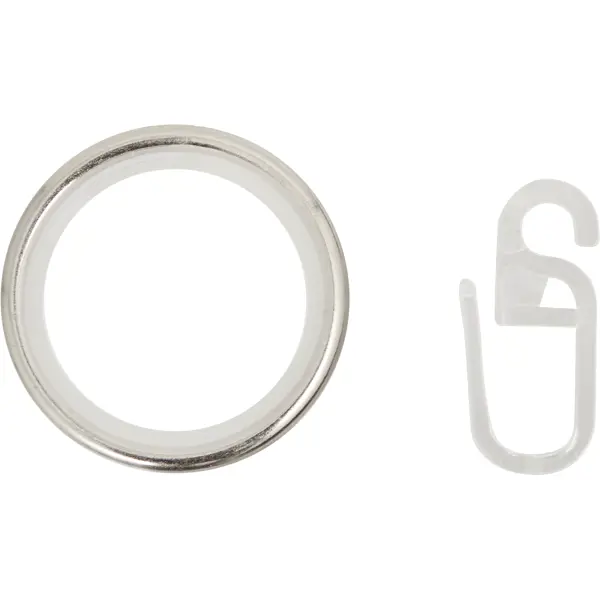 Кольцо с крючком Inspire металл цвет хром 20 см 10 шт кольцо с крючком inspire металл белый 2 см 10 шт