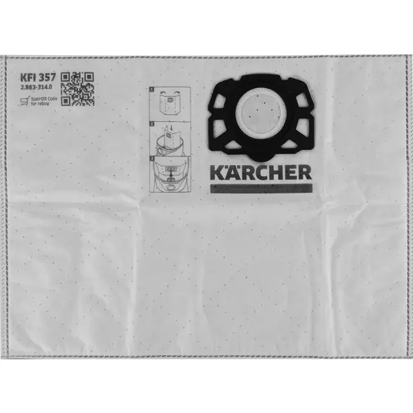 Многоразовый синтетический мешок для пылесоса Karcher, 1 шт., арт. EUR-5219