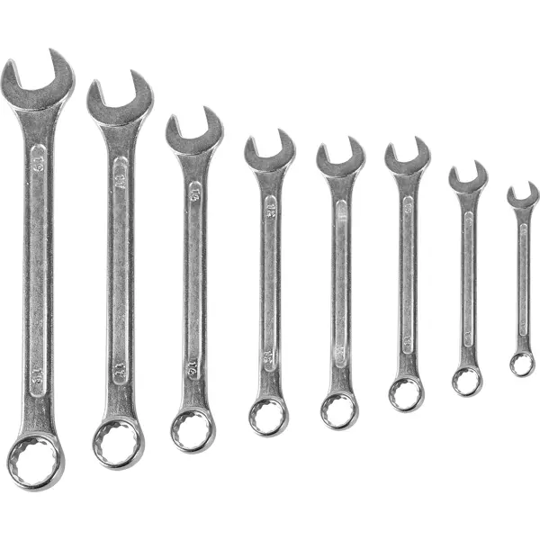 Набор ключей комбинированных Вихрь 73/6/5/7 6-19 мм, 8 предметов набор отвёрток gross 12168 комбинированный 2 шт