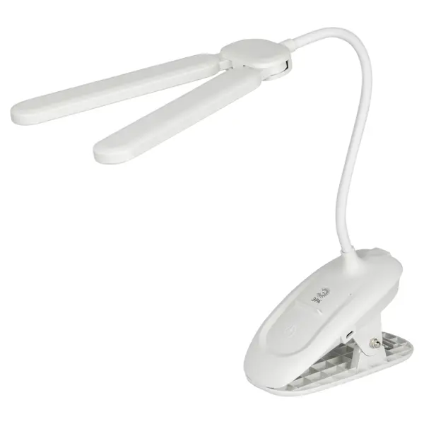 Настольная лампа светодиодная Эра NLED-512-6W-W цвет белый, с регулировкой яркости фонарь кемпинговый аккумуляторный сов 18650 10 вт 800 мач регулировка яркости