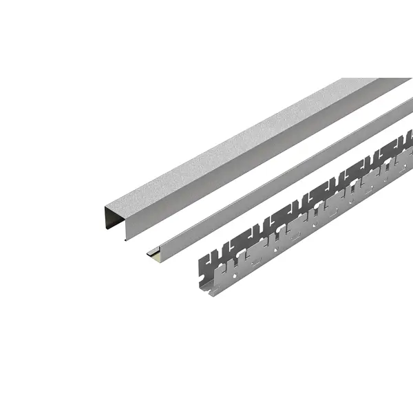 Комплект кубообразного реечного подвесного потолка для входных групп санузлов и лоджий 1.7x1.7м AR C 30/27 металлик комплект угловых вентилей sr rubinetterie