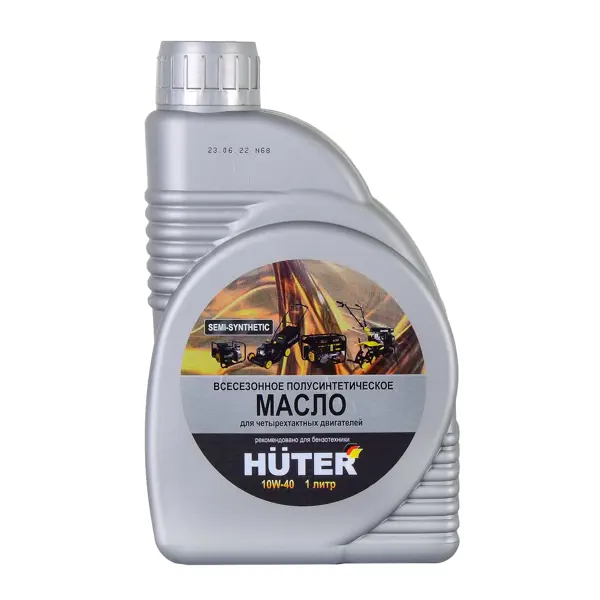 Масло моторное полусинтетическое Huter 10W-40, 1 л масло моторное huter 4t 10w 40 полусинтетическое 1л 73 8 1 1
