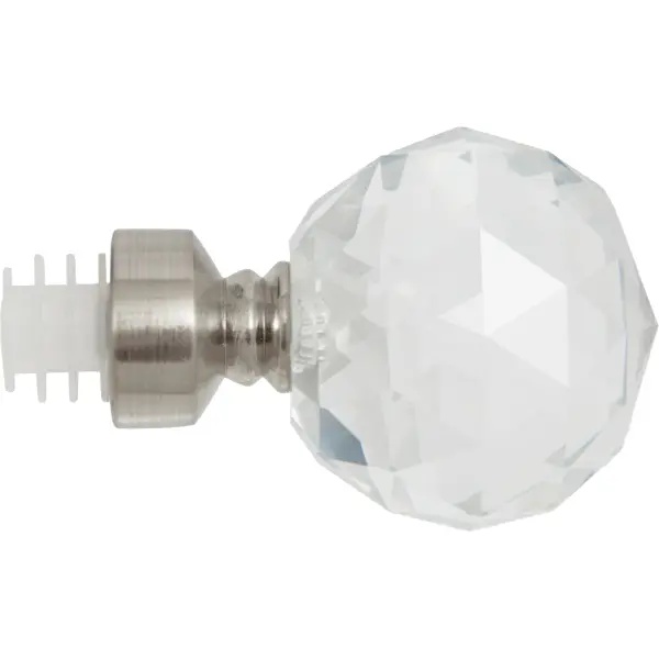 Наконечник Шар кристальный Inspire металл цвет хром 20 см 2 шт. цепочка 40 см металл серебристая кристальный мартини jewelry crystal