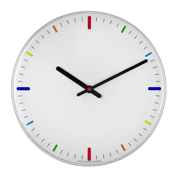 Часы настенные Troykatime Спектр круглые пластик цвет разноцветный бесшумные ø30 см горка детская пластик красный зеленый до 30 кг