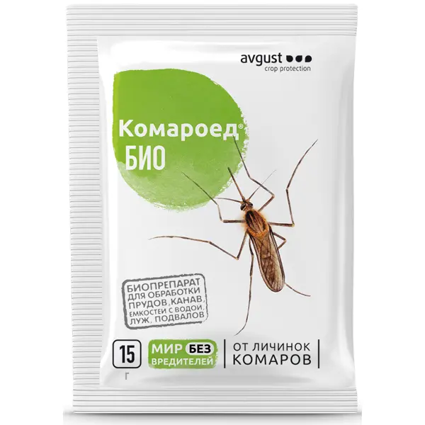 Средство для уничтожения насекомых Avgust Комароед Био порошок 15 г средство для защиты от муравьев delicia порошок 375 г