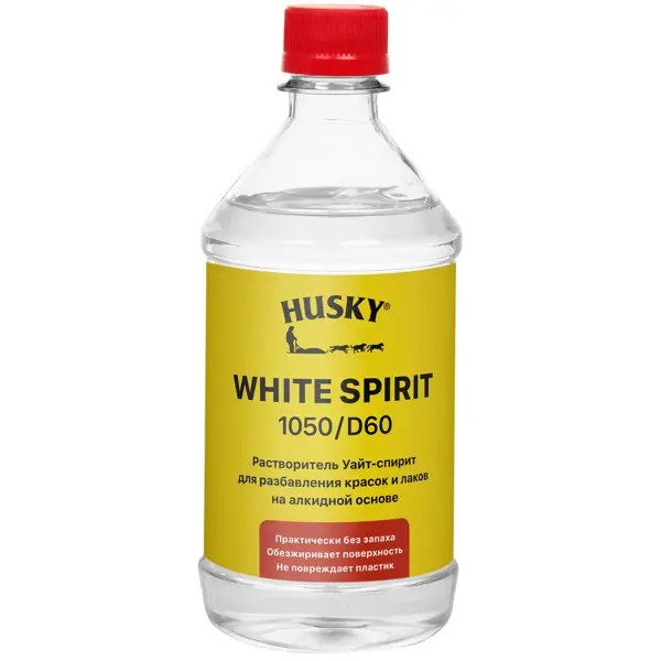 Растворитель Husky White Spirit 1050/D60 500 мл универсальный растворитель grass white spirit 0 5 л