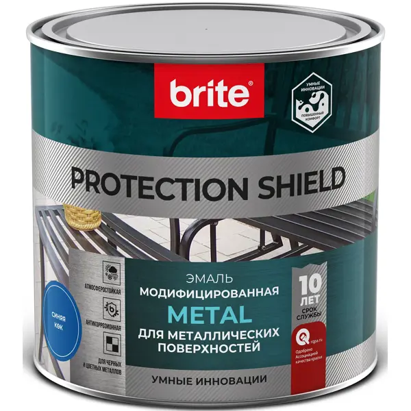 Эмаль по ржавчине Protect Shield цвет синий 0.75 л