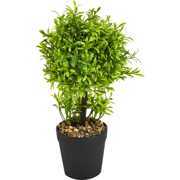 Искусственное растение в горшке Мирт ø12 h33 см искусственное растение ø10 см в фактурном горшке зеленое пвх