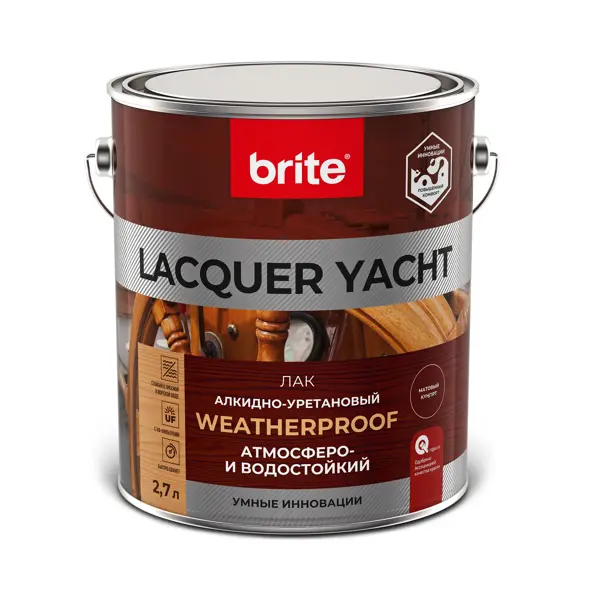 фото Лак яхтный lacquer yacht 2.7 л матовый без бренда