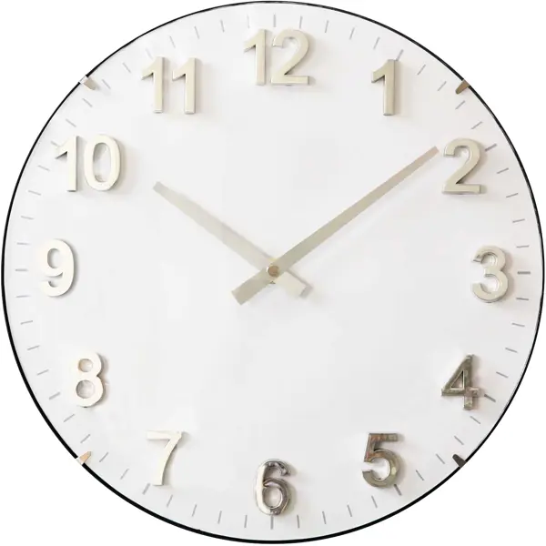 Часы настенные Apeyron PL200-926 ø30.5 см пластик цвет белый светодиодная фигура подарок красный 7 5 см пластик батарейки ag13х3 свечение мульти rgb