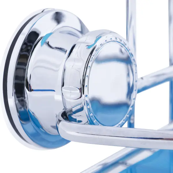 фото Полка для ванной tatkraft vacuum screw угловая двухъярусная сталь