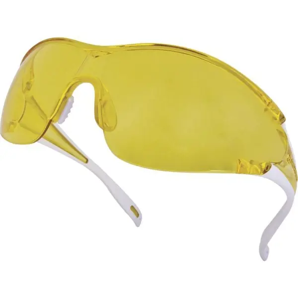 фото Очки защитные открытые delta plus egon желтые с защитой от запотевания и царапин