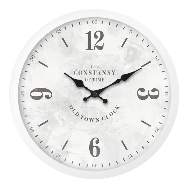 Часы настенные Troykatime Шарм круглые пластик цвет белый бесшумные ø30 см горка детская пластик красный зеленый до 30 кг