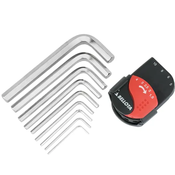 Набор ключей имбусовых шестигранных Bellota 6458-9N 1.5-10 мм, 9 предметов губчатая терка для очистки bellota