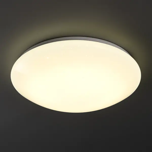 фото Светильник настенно-потолочный светодиодный inspire simple 20 м² нейтральный белый свет цвет белый