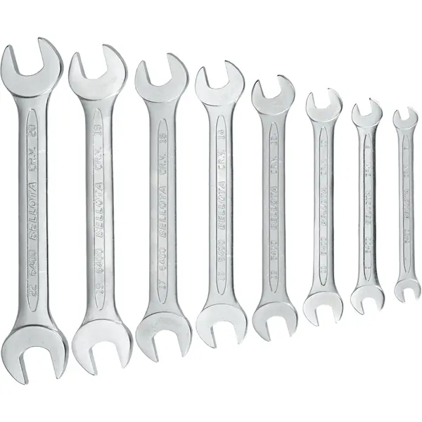 Набор ключей рожковых Bellota 6490-8 6-22 мм, 8 предметов набор ключей имбусовых шестигранных и torx bellota 6455p3 8 предметов