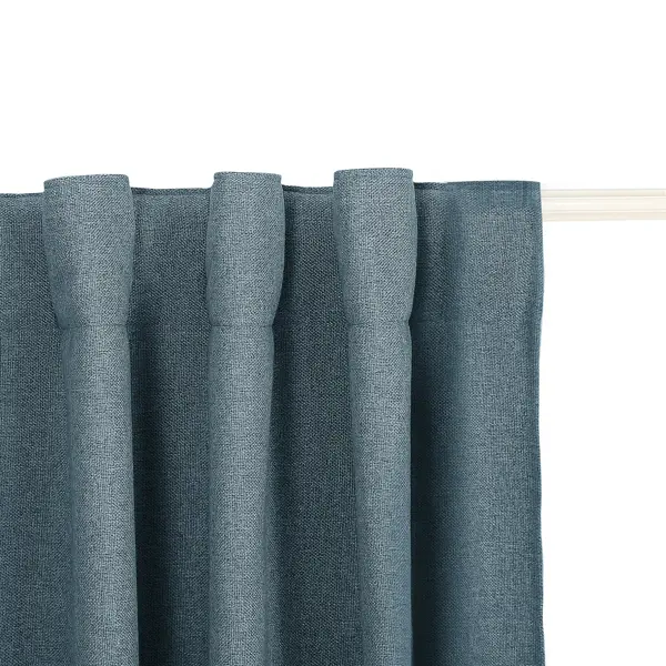 фото Штора на ленте cashmere 200x300 см цвет синий столица текстиля