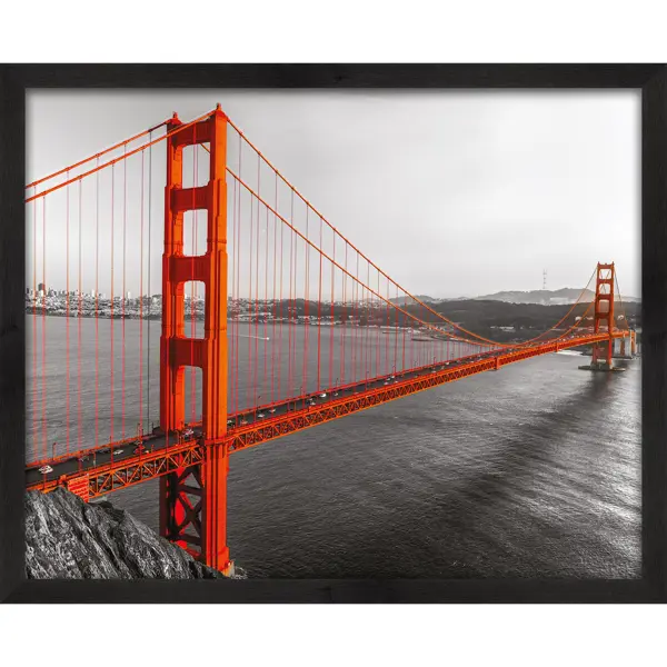 Картина в раме 40х50 см «Golden Gate» картина без рамы 40х50 см coffee
