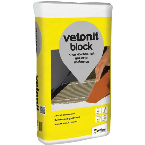 Клей для блоков Vetonit Block 25 кг