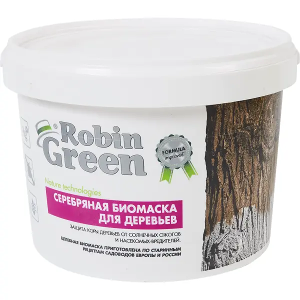 Инсектицид серебряная биомаска Робин Грин 3.5 кг паста замазка для дезинфекции и заживления ран деревьев раннет 150 г