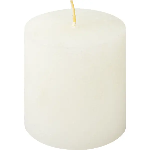 Свеча столбик Рустик белая 7 см свеча свечной двор столбик белый 7х10 см