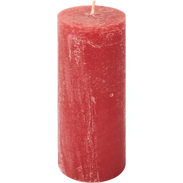 Свеча-столбик Рустик 60x160 мм цвет красный свеча столбик рустик сиреневая 130 см
