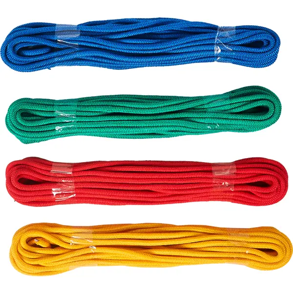 Веревка эластичная 6 мм цвет мультиколор, 10 м/уп. веревка эластичная 8 мм мультиколор на отрез