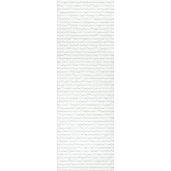 фото Плитка настенная kerama marazzi сигма 20x60 см 1.2 м² глянцевая цвет белый квадратики