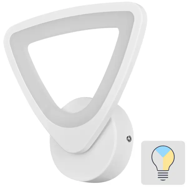 фото Настенный светильник светодиодный escada 10218/1led, регулируемый белый свет, цвет белый