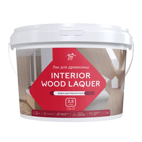 фото Лак для мебели акриловый parade interior wood laquer цвет прозрачный матовый 2.5 л