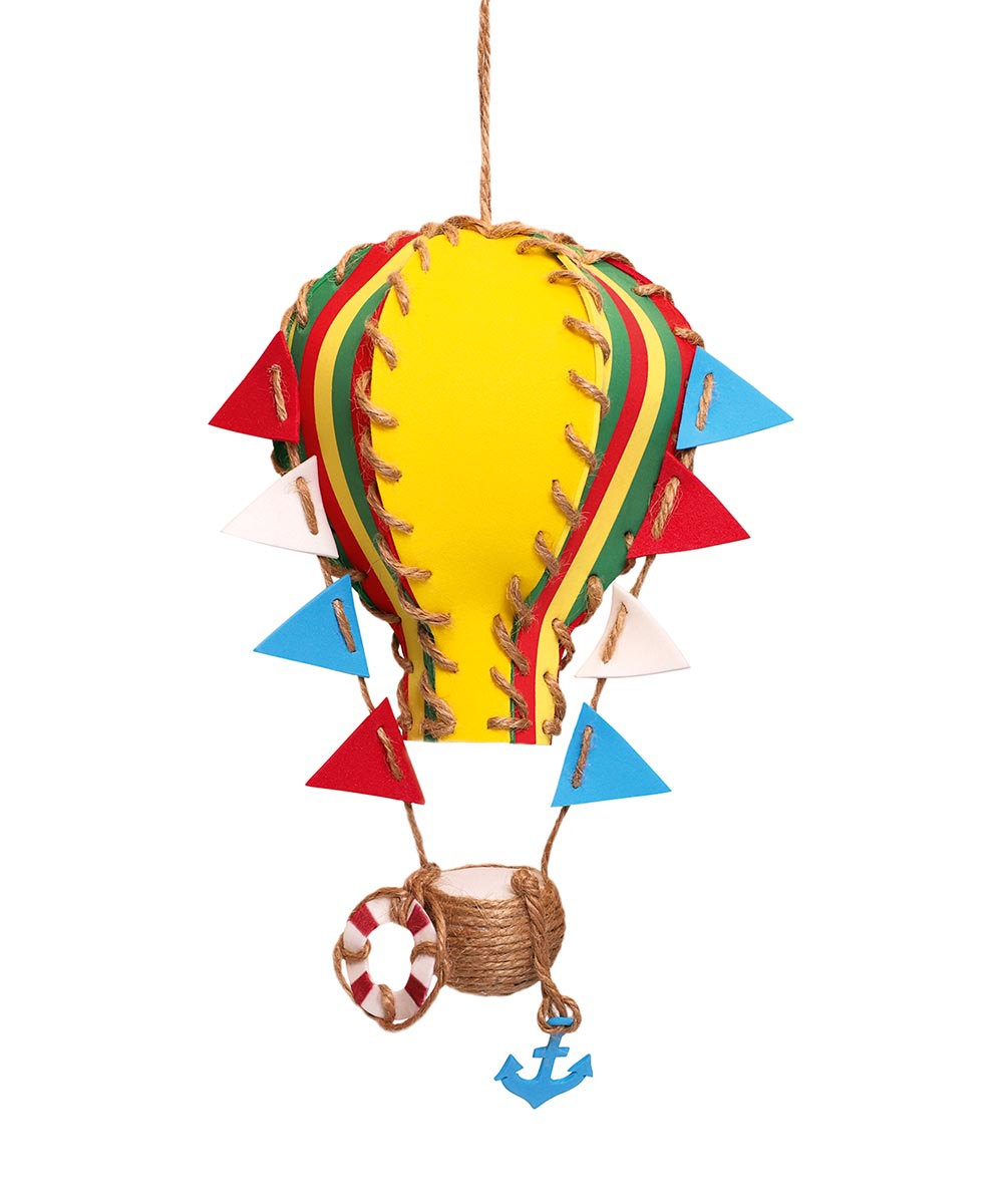 Для детской комнаты. Воздушный шар из старого абажура