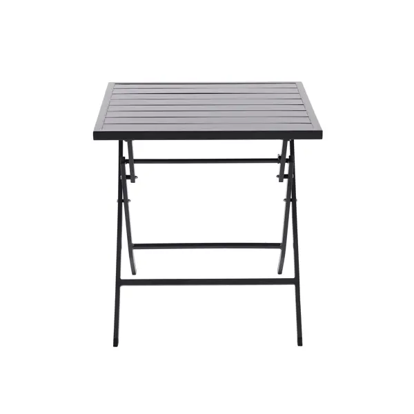 Стол садовый квадратный Naterial Xara 71x71x74 см алюминий темно-серый стол садовый квадратный naterial solis origami складной 70x70х72 см акация светло коричневый