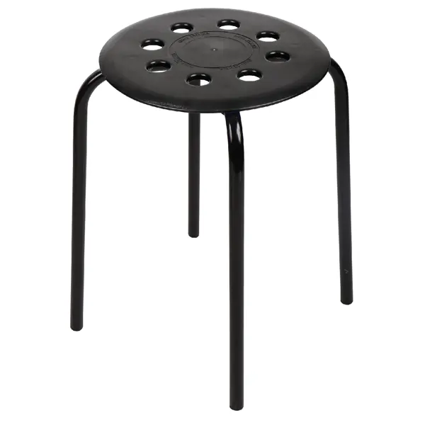 Табурет ТП01 33x33x46 см пластик цвет чёрный стул складной brabix golf cf 002 серый каркас пластик серый 531564