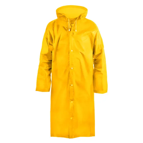 Плащ влагозащитный многоразовый Komfi универсальный, желтый универсальный плащ дождевик palisad