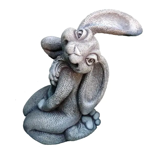Садовая фигура Зайка Ева искусственный камень 28x15 см садовая фигура кролик ничеси искусственный камень 37x24 см