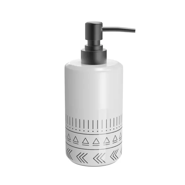 Дозатор для жидкого мыла Lemer Snow цвет бело-черный дозатор для жидкого мыла puff 8182 сенсорный 500 мл бело 1402 162